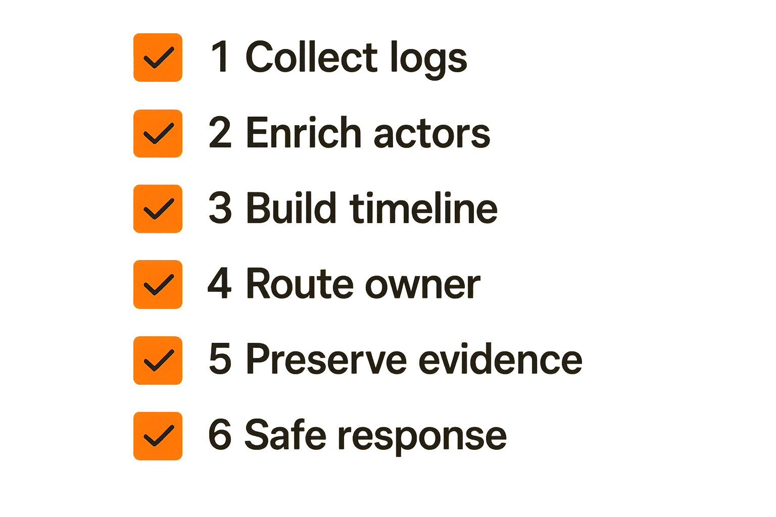 Checklist of automation areas that support peptide threat hunting without overblocking research workflows.