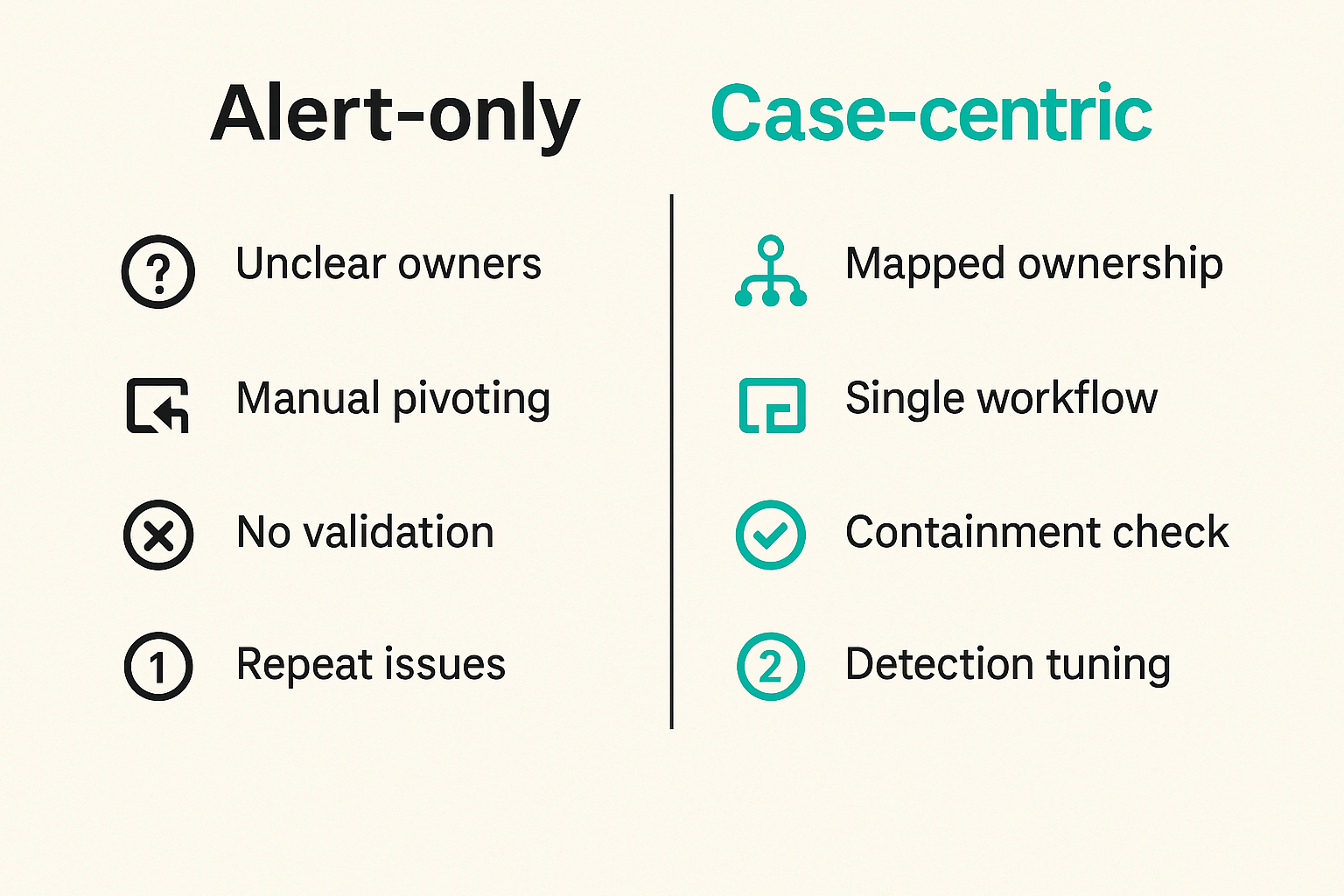 Comparison of weak and strong SaaS incident response implementations