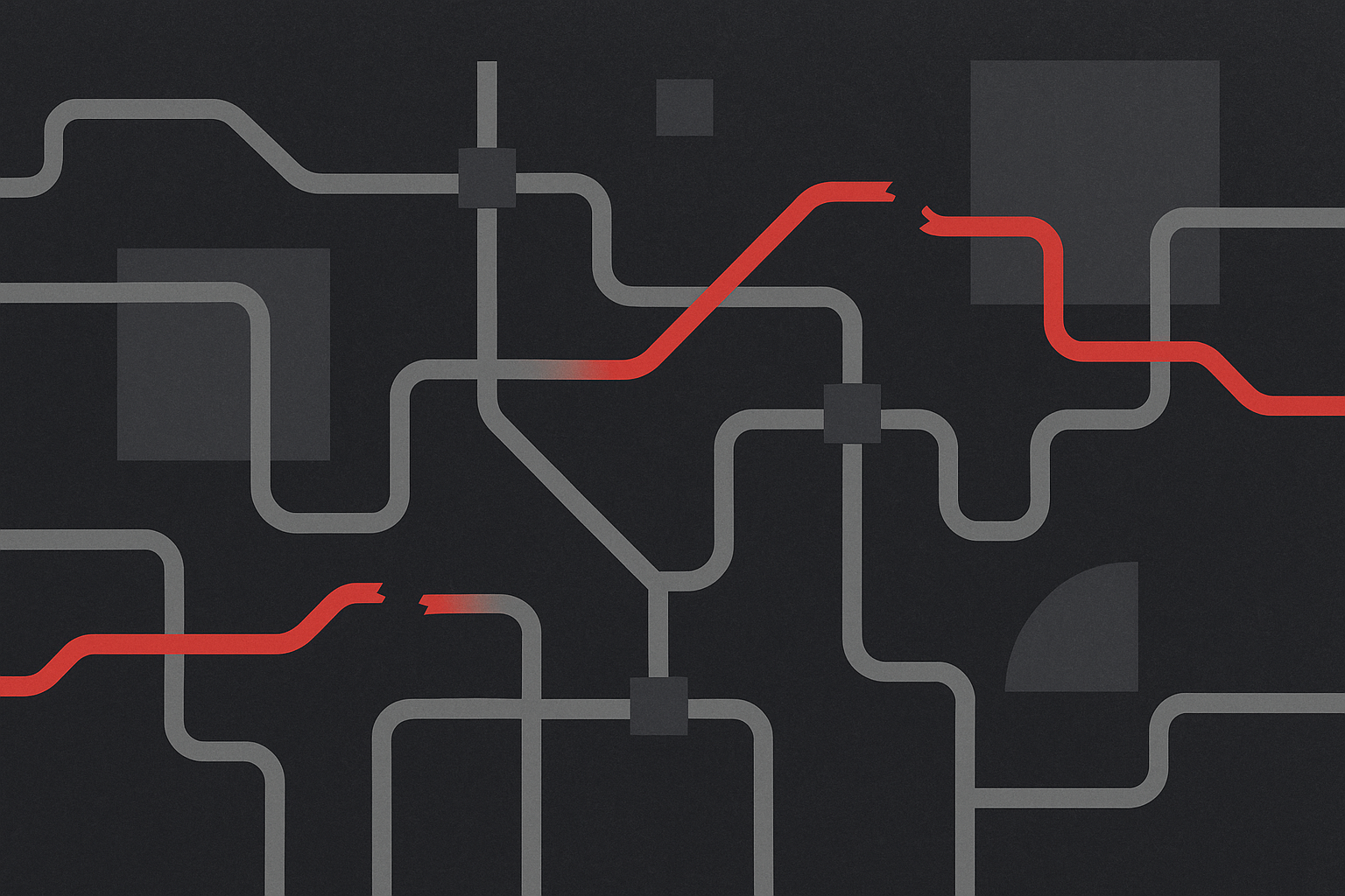 Visual representation of security playbook failure modes as breaking or degraded system connections