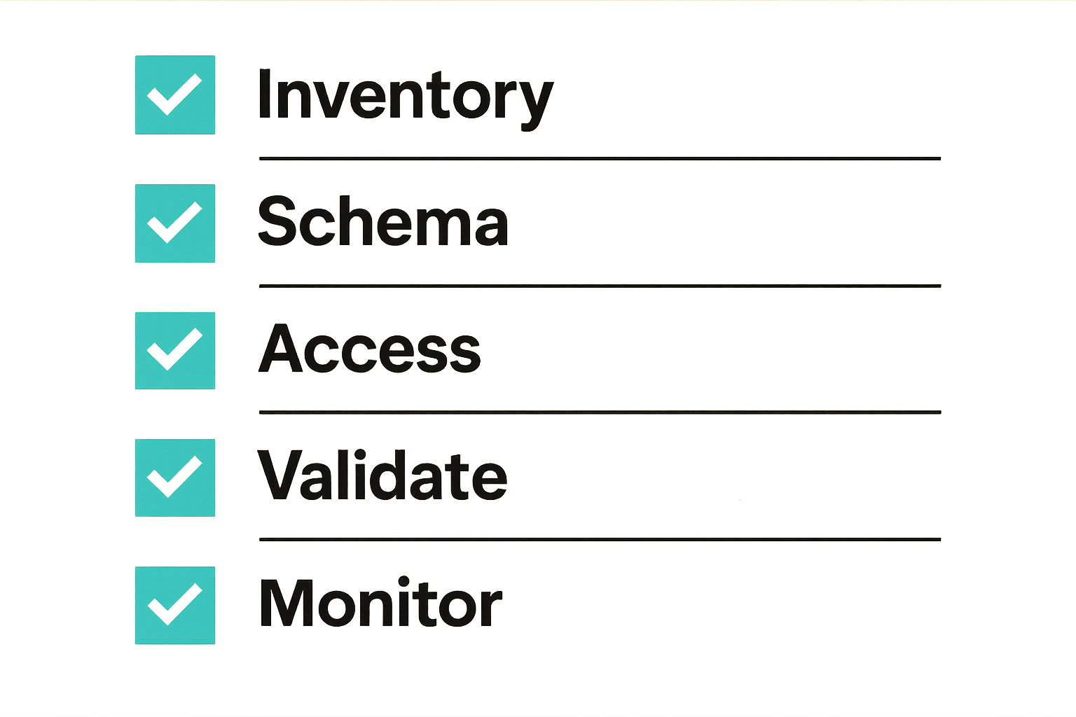 Checklist for implementing AEO improvements on a pricing page