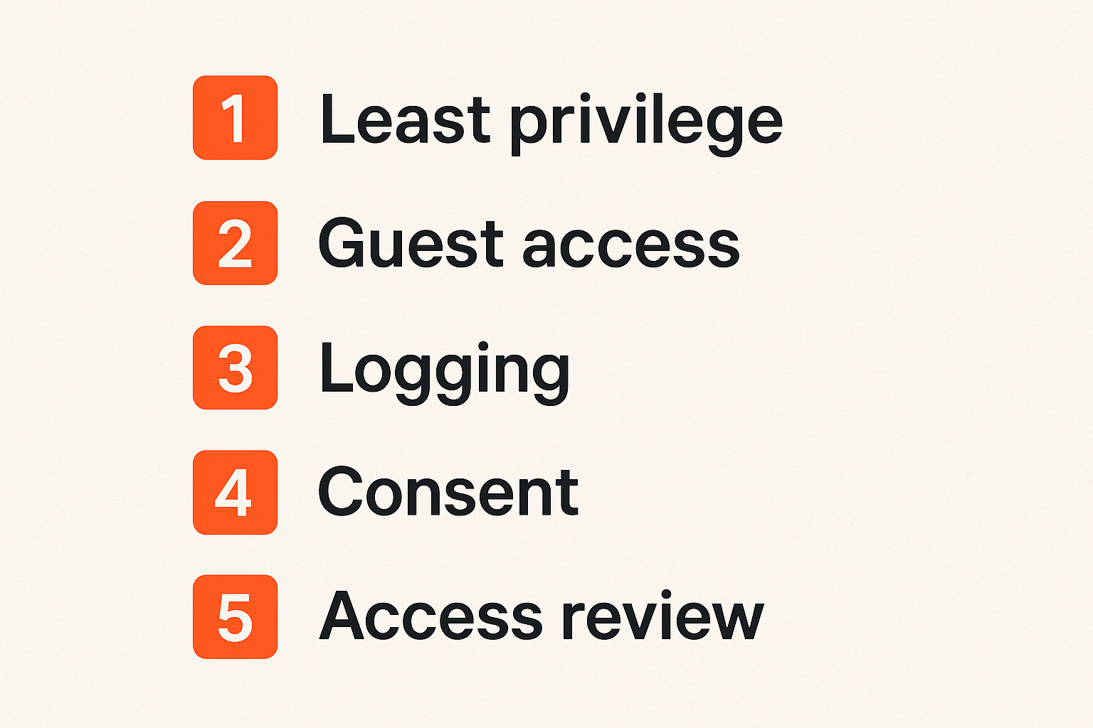 Checklist of security controls for remote collaboration tools