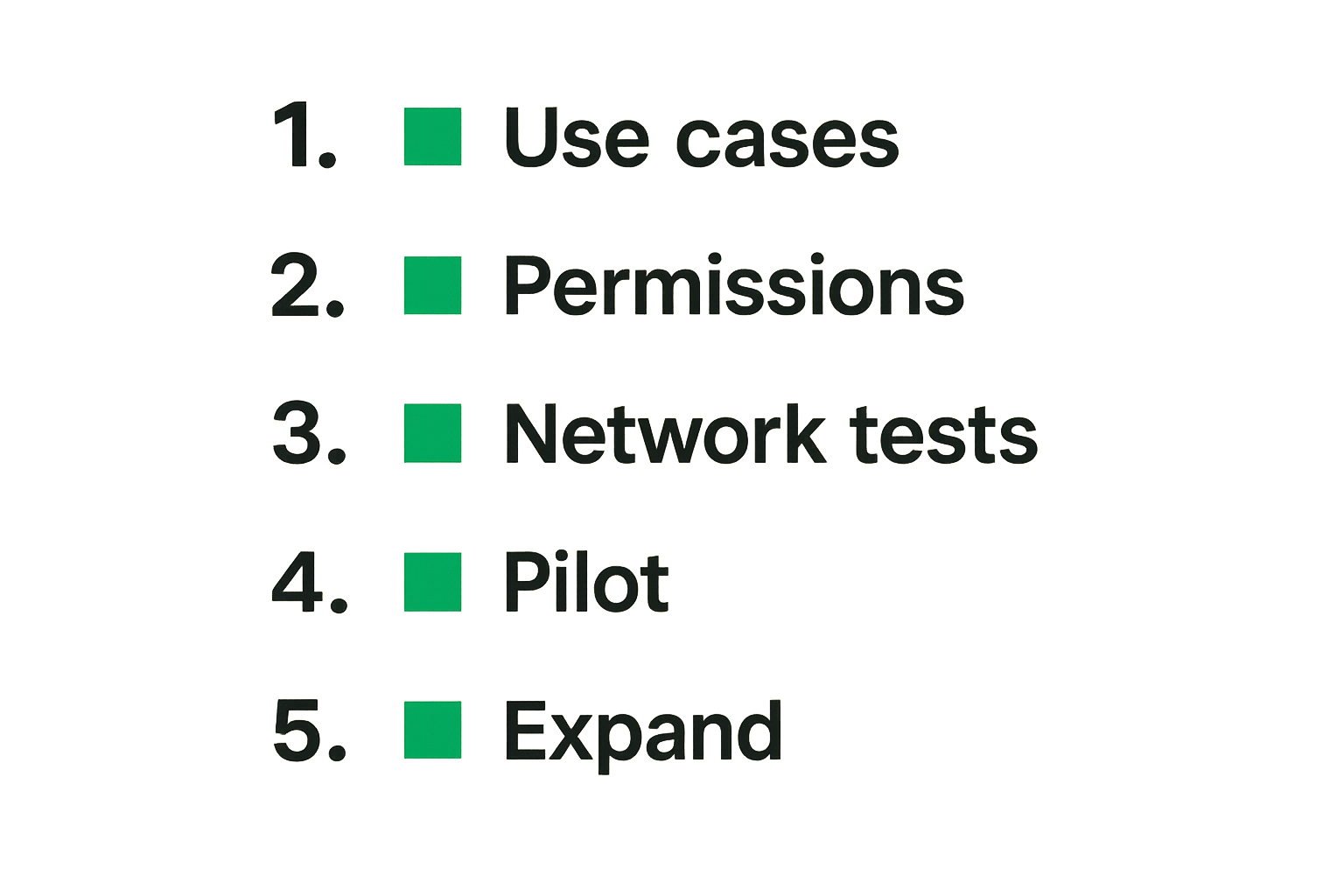 Checklist for rolling out cloud computing screen sharing across remote team workflows.
