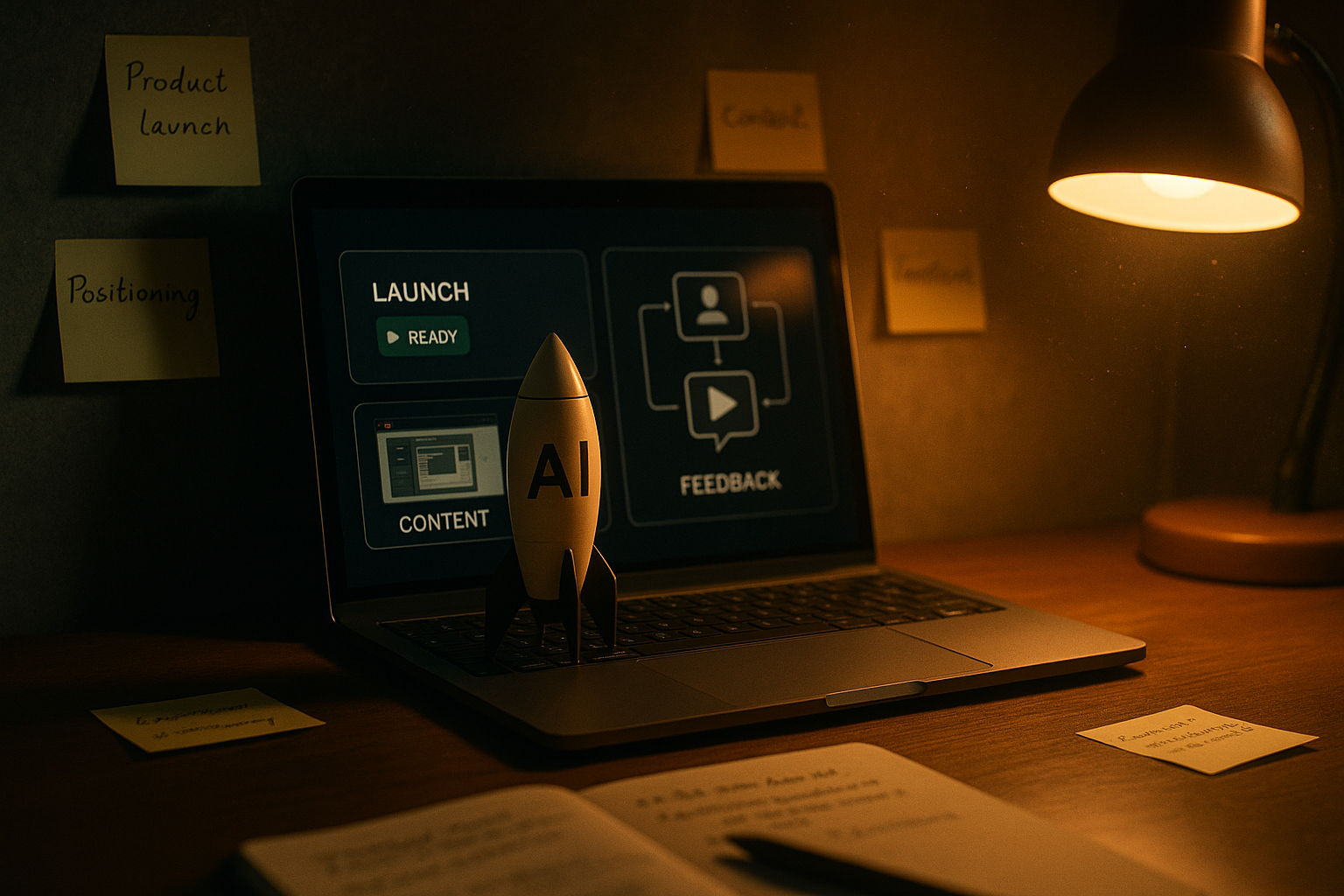 AI launch content connected to product state and customer expectations