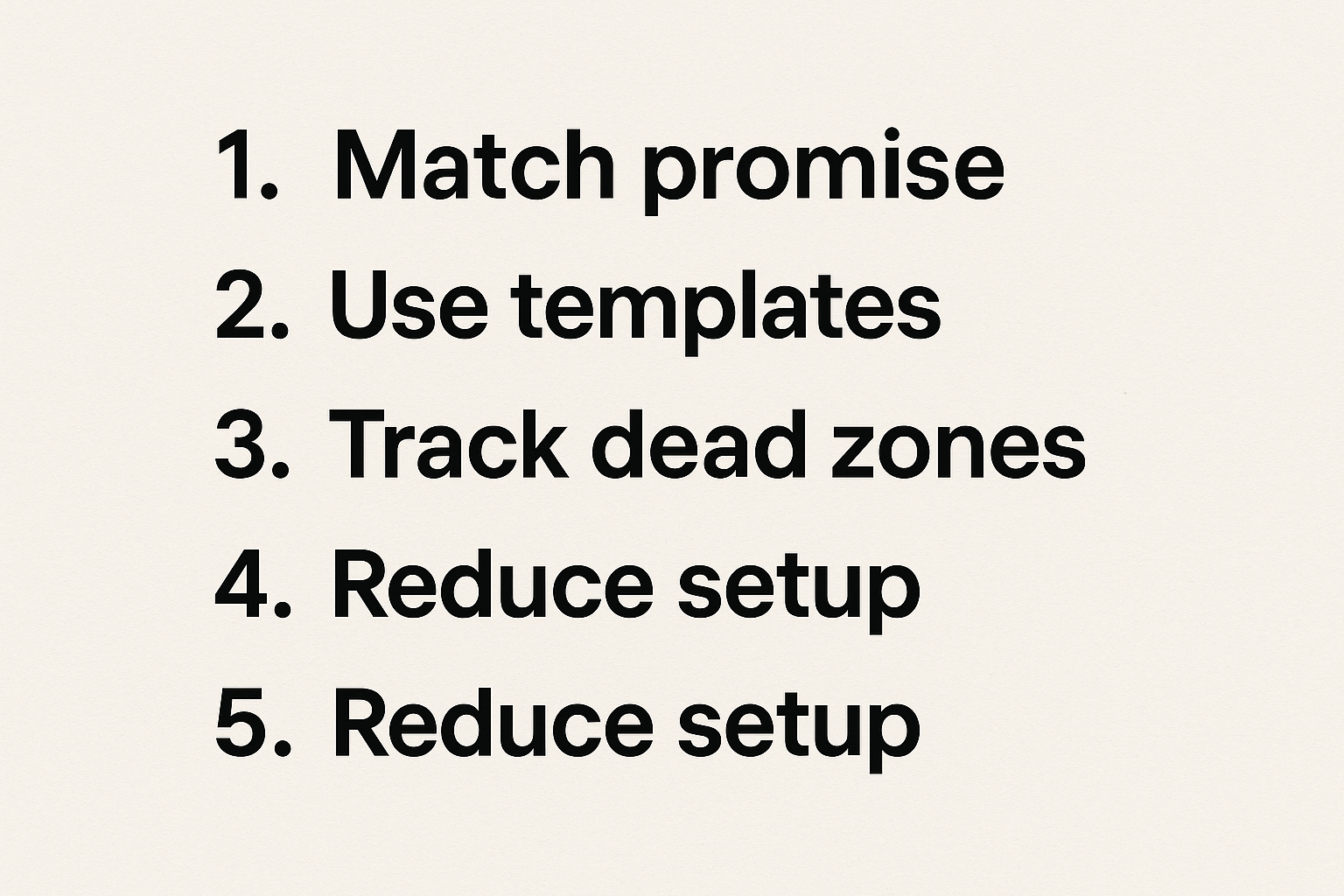 Checklist for effective onboarding in buyer-shaped products