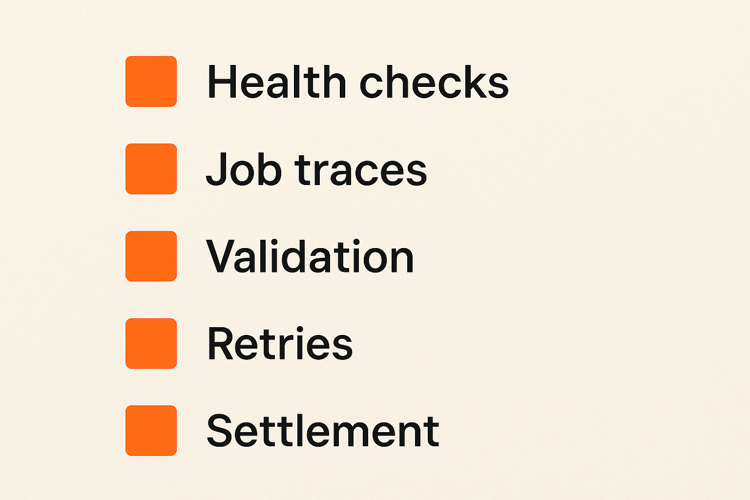 Checklist of operational controls for decentralized compute jobs