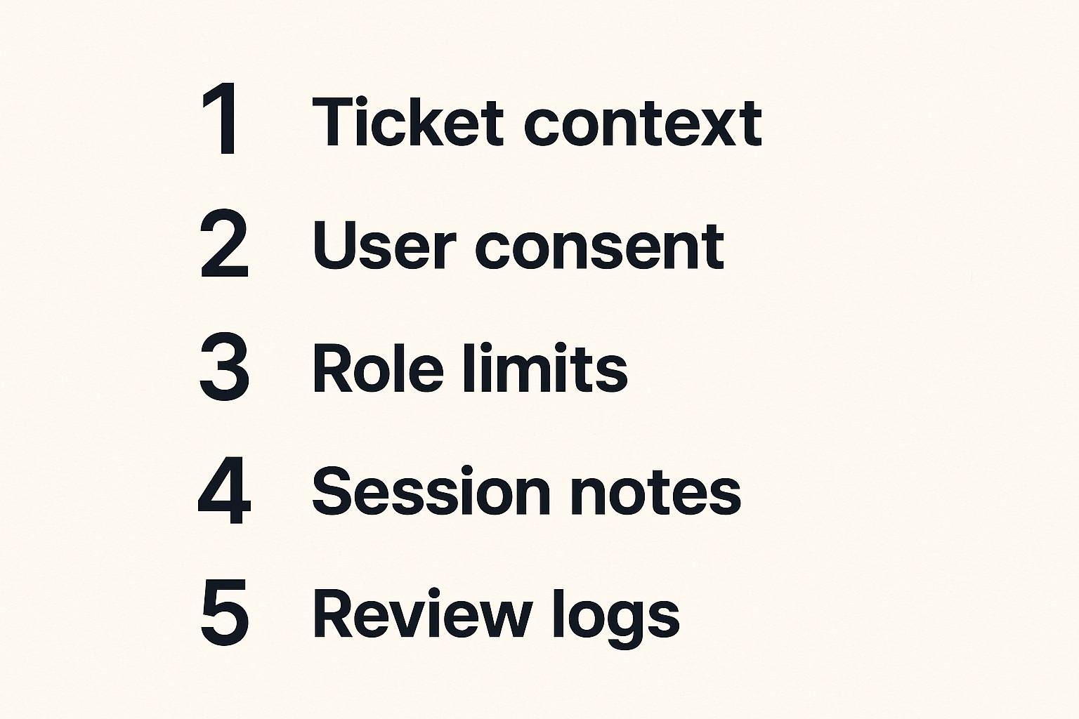 Checklist for integrating remote access into SaaS support operations