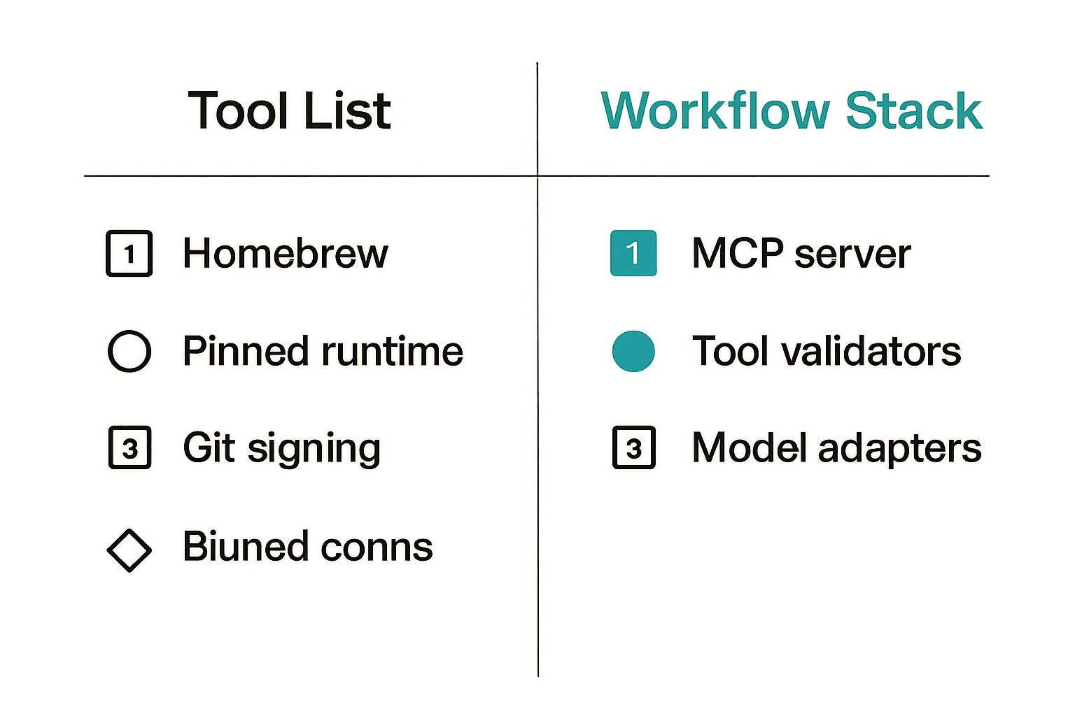 Layered mac tools stack for AI agent development