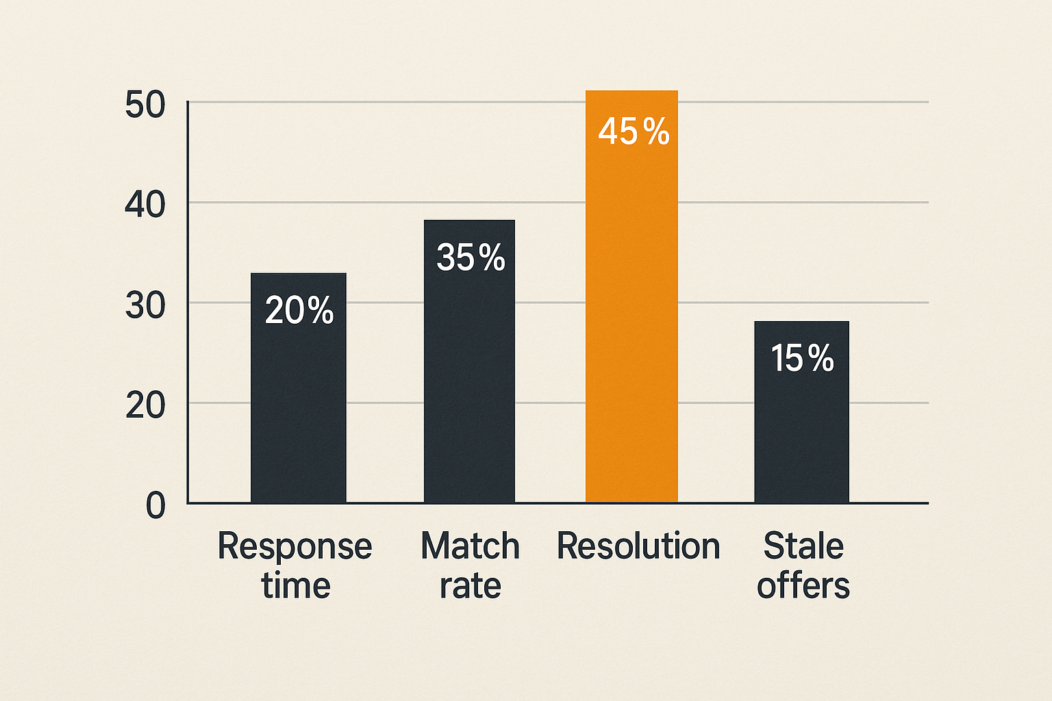 Chart comparing useful local community operating metrics