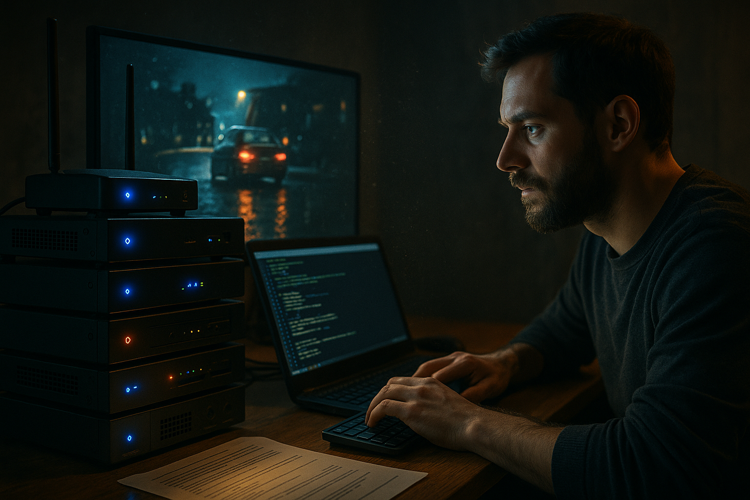 Layered home media information technology stack from network to playback