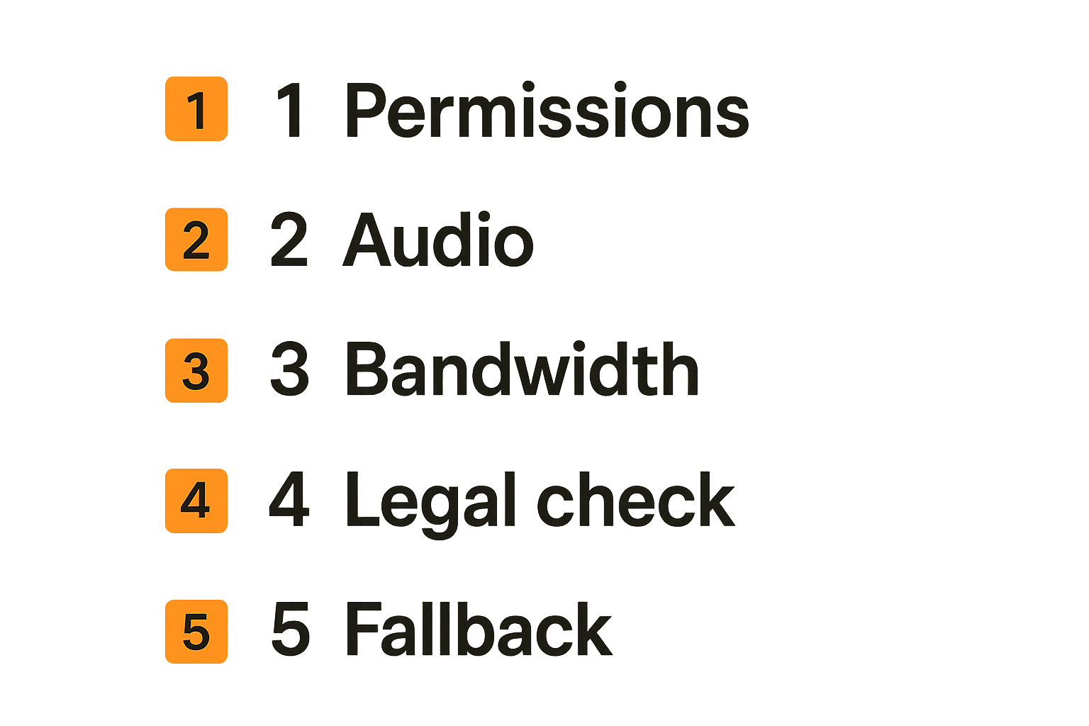 Checklist for secure and reliable screen sharing sessions