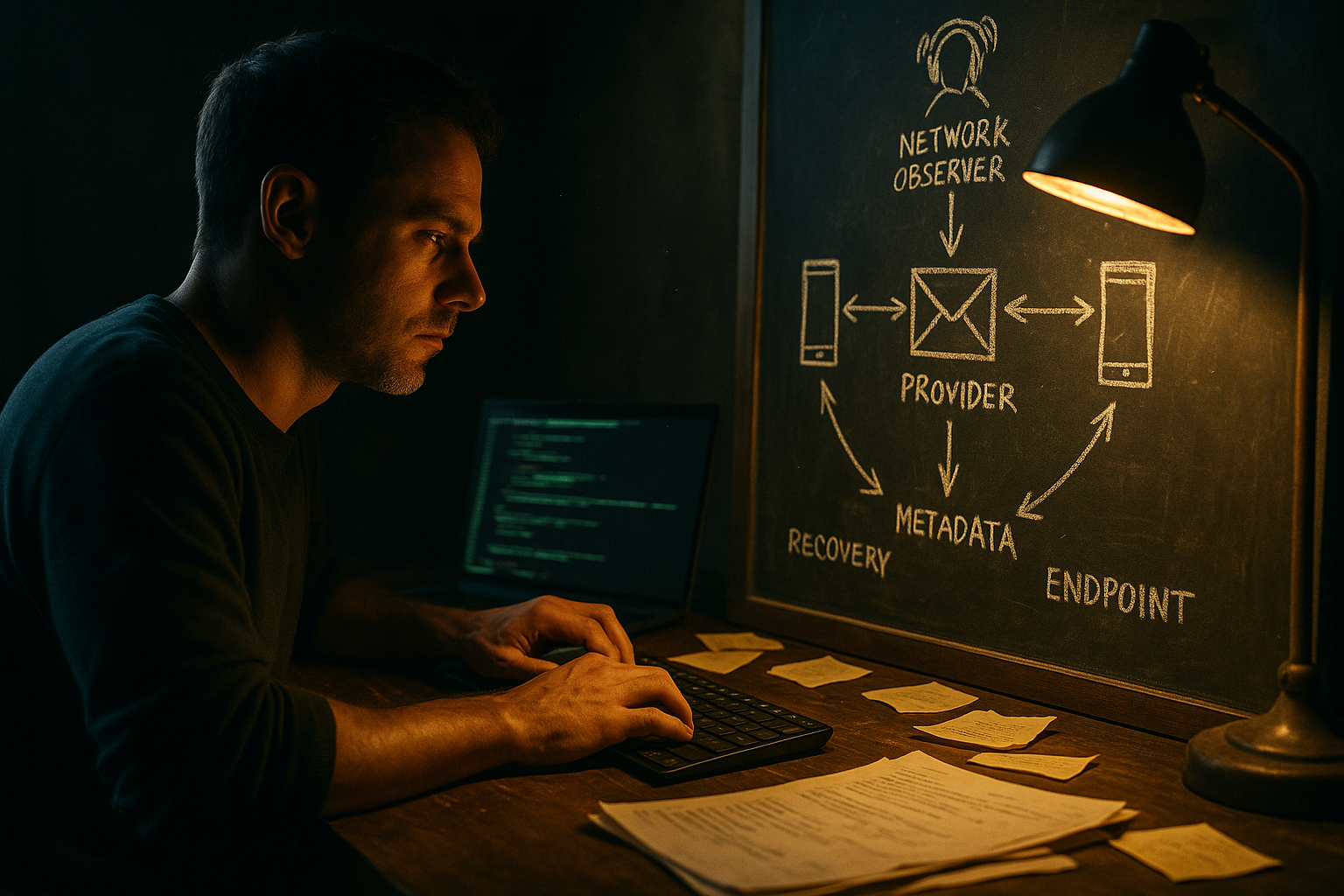 Threat model map for encrypted messaging privacy decisions